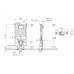 Инсталляция для унитаза Vitra V8 768-5800-01 с кнопкой 740-0940 хром