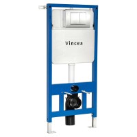 Инсталляция для унитаза Vincea VIS-601 с кнопкой VFP-001CH хром