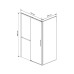 Душевой уголок Vincea Slim Soft 90х110 VSR-1SS9011CLGM сталь
