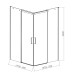 Душевой уголок Vincea Dice 100х100 VSS-4D100CLB