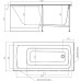 Акриловая ванна Timo Ritta 160х70