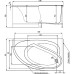 Акриловая ванна Timo Iva 160х100 левая