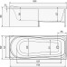 Акриловая ванна Timo Kata 180х80