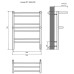 Электрический полотенцесушитель Акватек Альфа AQ EL RRP0770CH