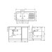 Кухонная мойка Alveus Classic 100 Lei-60 120x60 правая