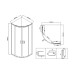 Душевой уголок Vincea City 80х80 VSQ-5CT800CL