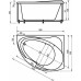 Акриловая ванна Акватек 158х119 ALT160-0000047