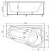 Акриловая ванна Акватек 170х95 MED180-0000038