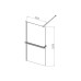 Душевая перегородка Vincea Walk-In HR 100х200 VSW-4HR100CL хром, стекло прозрачное