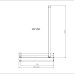 Душевая перегородка Vincea Walk-In HR 80х200 VSW-4HR800CGB черный, стекло тонированное