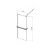 Душевая перегородка Vincea Walk-In HR 80х200 VSW-4HR800CG хром, стекло тонированное