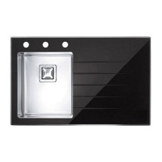 Кухонная мойка Alveus Crystalix 10 черная 86x54 левая