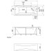 Акриловая ванна Creto Regia 180х80 на каркасе
