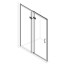 Душевая дверь Creto Nota 120х200 122-WTW-120-C-CH-6