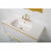 Тумба под раковину Armadi Art Vallessi Avantgarde Canale 100 белая/золото