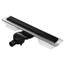 Трап для душа Berges B1 Keramik 700 черный матовый боковой выпуск